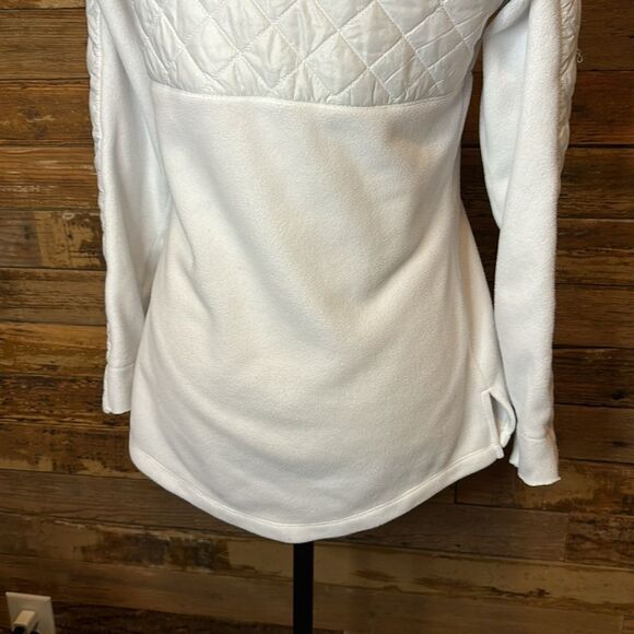 Athleta white fleece pullover xs - Picture 6 of 9
